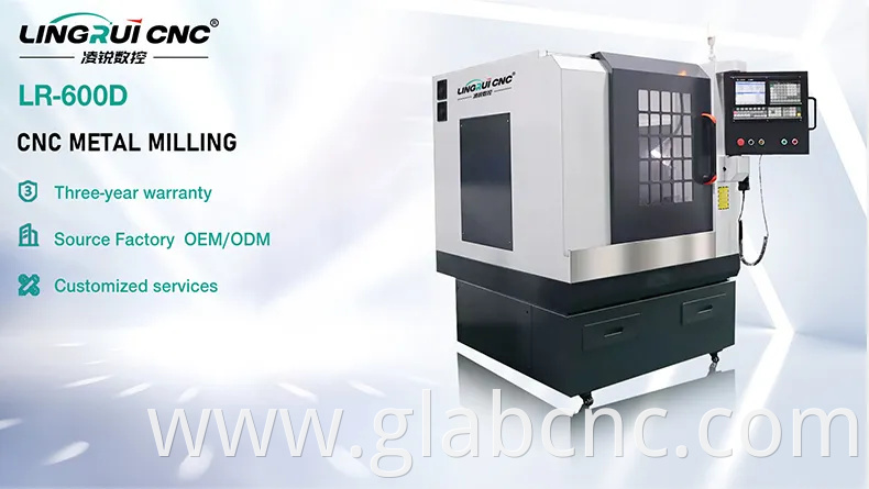 High Speed Vertical Horizontal 3 5 Axis Machining Cheap CNC Machine Center Milling Lr-6000d for Sale